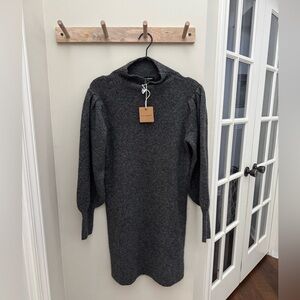 NWT Blu Pepper Grey Sweater Tunic Dress